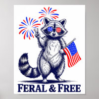 Wild & Amp; Freie Patriotische Racoon Ferry und