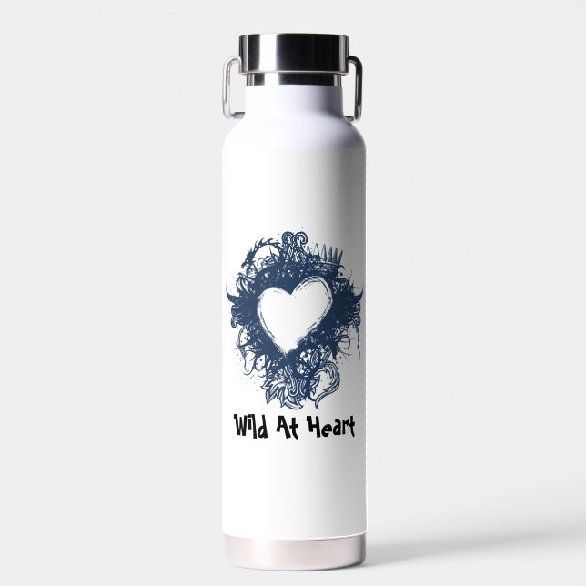Wild an Herzwasserflasche Trinkflasche (Vorne)