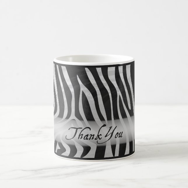 Wild Animal Gray Muster Vielen Dank Kaffeetasse (Mittel)