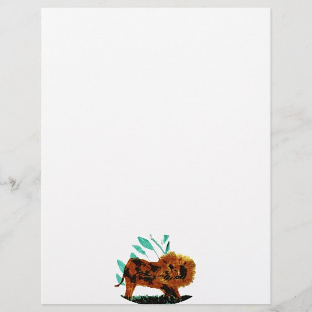 Wild Animal Illustration Lion (Vorderseite)