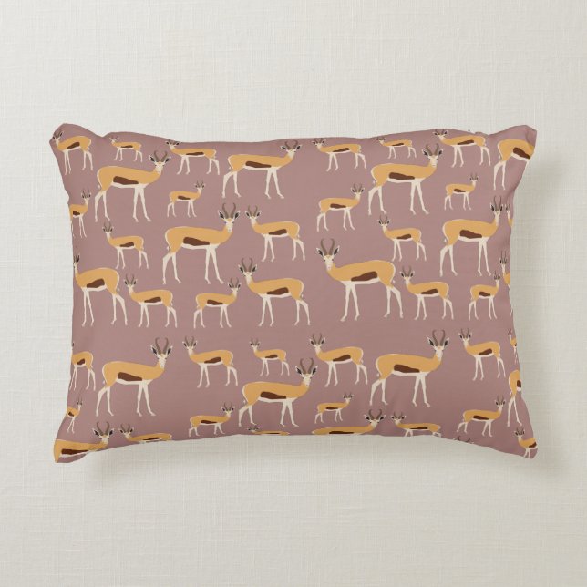 Wild Antelope Animal Pattern Dekokissen (Vorderseite)