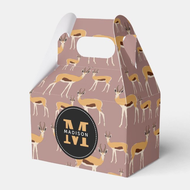 Wild Antelope Animal Pattern Geschenkschachtel (Vorderseite)