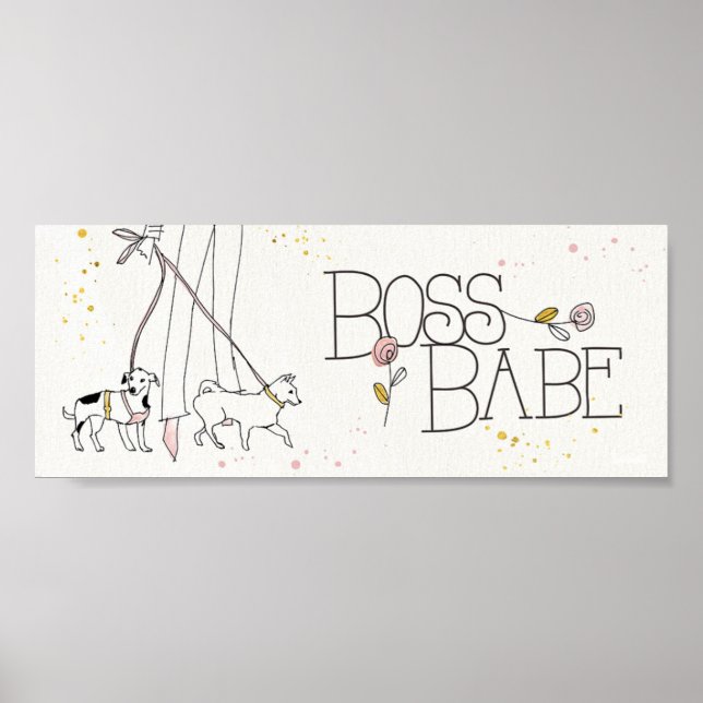 Wild Apple | Boss Babe - Moderne Sketch Poster (Vorne)