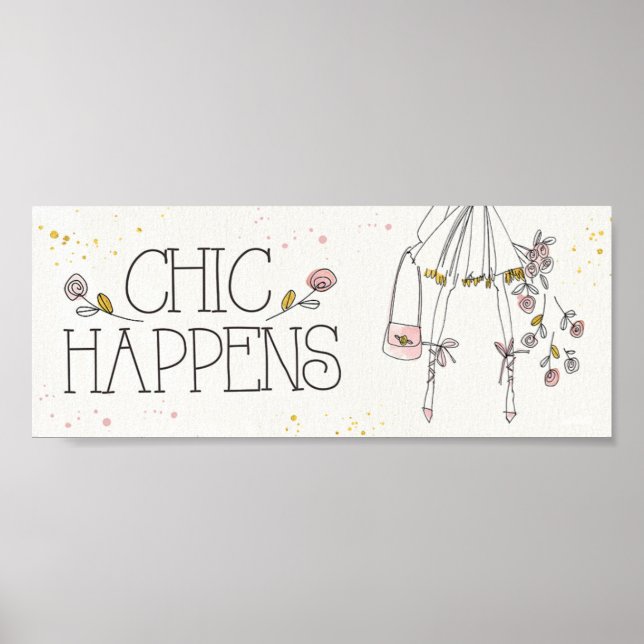 Wild Apple | Chic Happens - Modezitat Poster (Vorne)