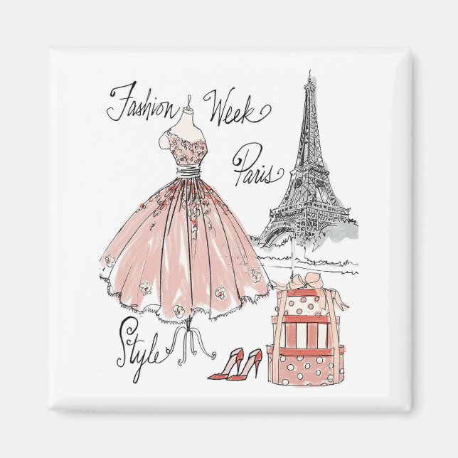 Wild Apple | Paris Fashion Week Style Magnet (Vorne)