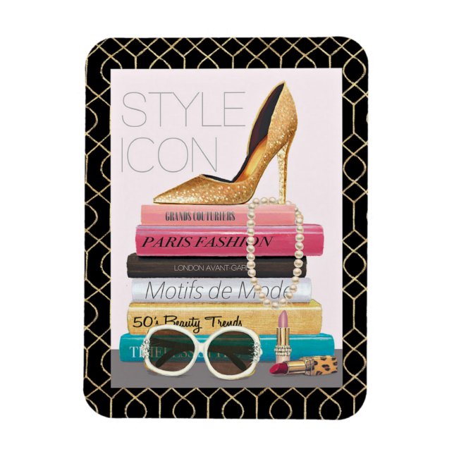 Wild Apple | Style Icon - Gold Stiletto Magnet (Vertikal)
