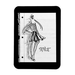 Wild Apple   Style Icon - Modern Sketch Magnet