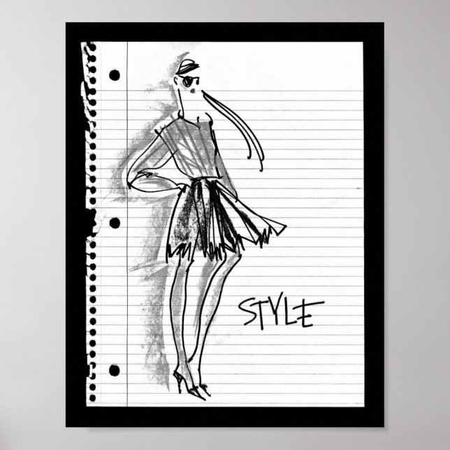 Wild Apple | Style Icon - Modern Sketch Poster (Vorne)