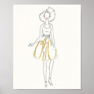 Wild Apple   Style Redewendungen - Chic Dress Poster