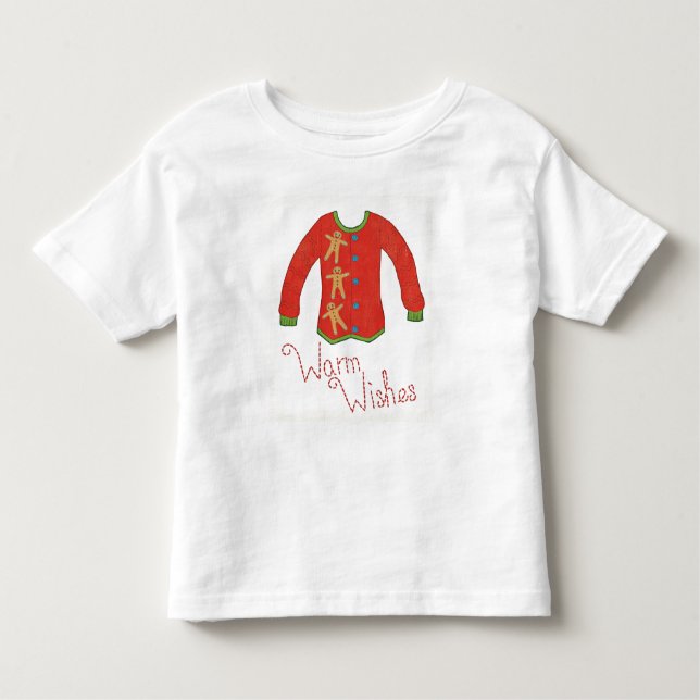 Wild Apple | Warme Wünsche - Lebkuchenmann Kleinkind T-shirt (Vorderseite)