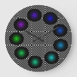 Wild Art Fun Trippy Optical Illusion Unusual Große Wanduhr