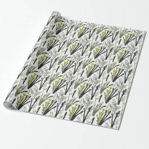 Wild Asparagus Sketch Design: Natur Inspiriert Geschenkpapier