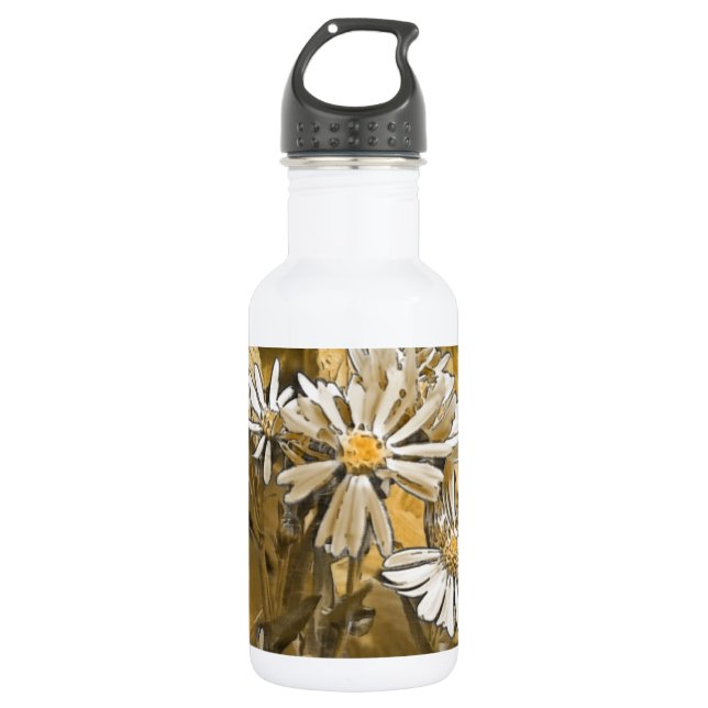 Wild Aster Digital Art Trinkflasche (Vorderseite)