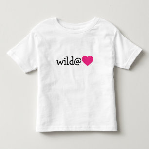 Wild at Heart - heißrosa Herz Kleinkind T-shirt