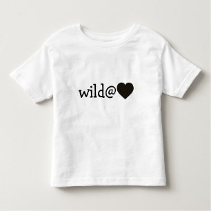 Wild at Heart - Schwarzes Herz Kleinkind T-shirt