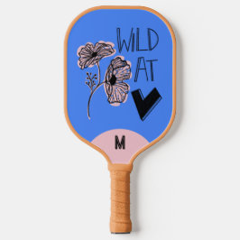 Wild At Heart Whimsical Blue Pickleball Paddle