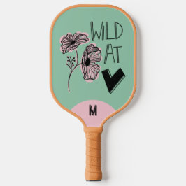 Wild At Heart Whimsical Minty Green Pickleball Schläger
