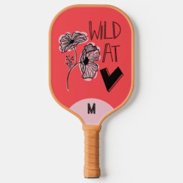 Wild At Heart Whimsical Red Pickleball Paddle