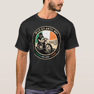 Wild Atlantic Way   Irland   Motorrad T-Shirt