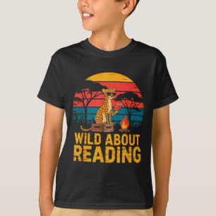 Wild auf das Lesen von Büchern Leser Liebhaber Bib T-Shirt