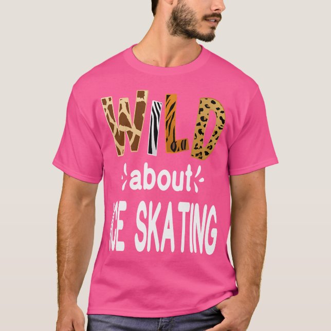 Wild aufs Eislaufen T-Shirt (Vorderseite)