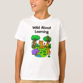 Wild aufs Lernen – Dschungel-Design für Kinder T-Shirt