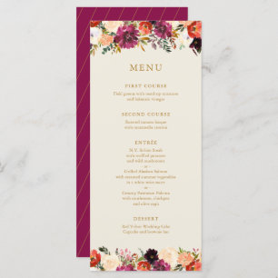 Wild Autumn Bouquet   Hochzeitsmenü