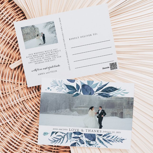 Wild Azure | Hochzeitsszenario Foto Vielen Dank Postkarte (Von Creator hochgeladen)