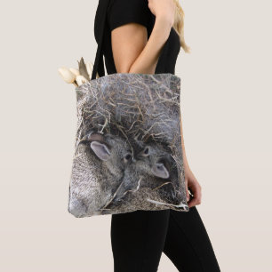 Wild Baby Bunnies Tote Bag
