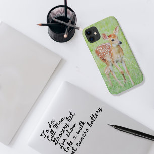 Wild Baby Fawn Deer Art Phone Case