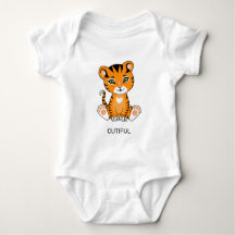 Wild Baby Tiger Animal Cartoon