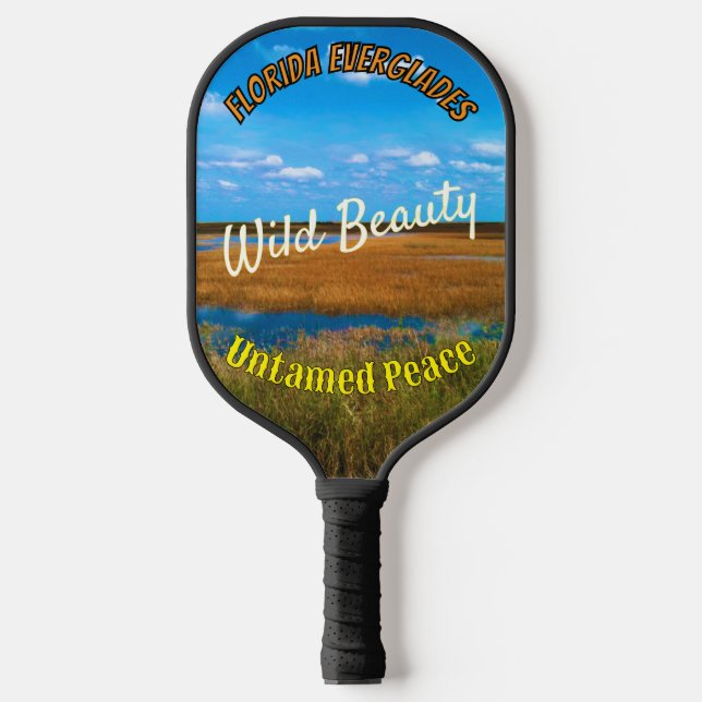 Wild Beauty Untamed Peace Everglades Scenic Pickleball Schläger (Vorderseite)