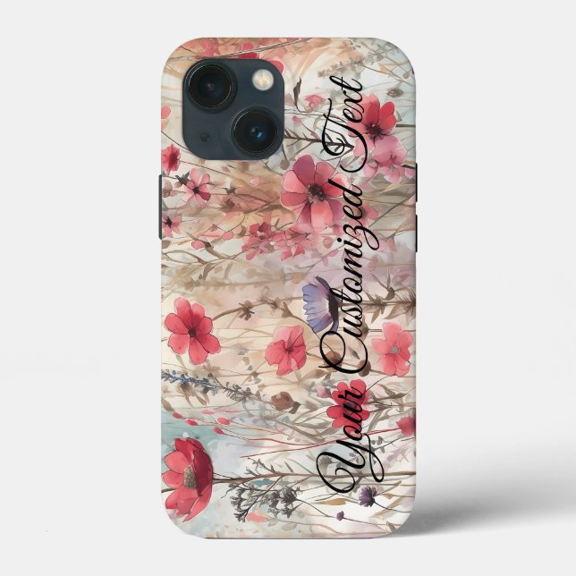 Wild Beauty Woven: Von Wildblumen gestaltet Case-Mate iPhone Hülle (Rückseite)