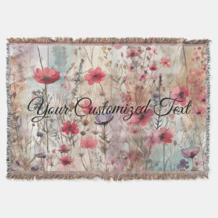 Wild Beauty Woven: Von Wildblumen gestaltet Decke