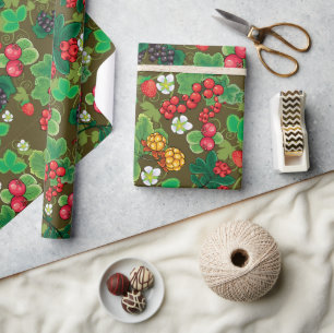 Wild Berries Wrapping Paper Geschenkpapier