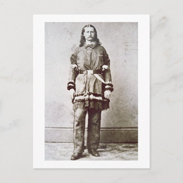 Wild Bill Hickok (1837-76) (b/w Foto) Postkarte (Vorderseite)