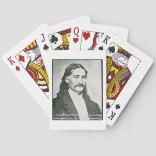 "Wild Bill" Hickok (b/w-Foto) Spielkarten