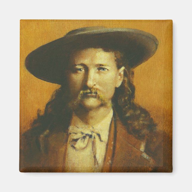 Wild Bill Hickok Illustration Magnet (Vorne)