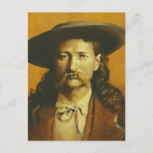 Wild Bill Hickok Illustration Postkarte