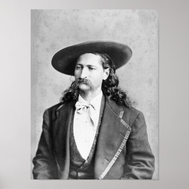Wild Bill Hickok Portrait Poster (Vorne)