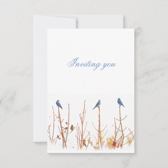 Wild Bird Design Einladung (Vorderseite)
