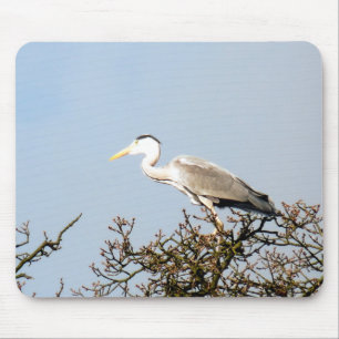 WILD BIRD HERON MOUSEPAD