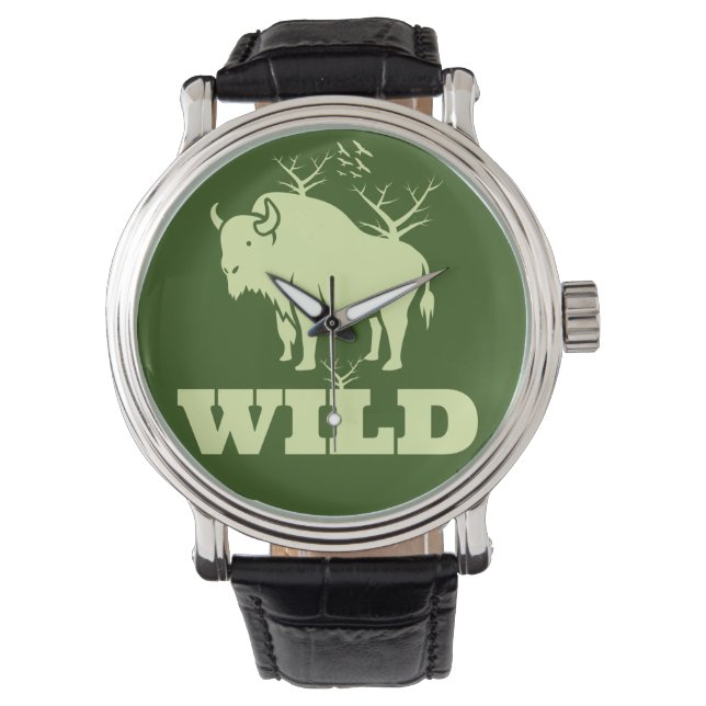 Wild Bison Armbanduhr (Vorderseite)