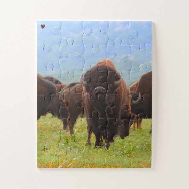 Wild Bison Oklahoma Puzzle (Vertikal)