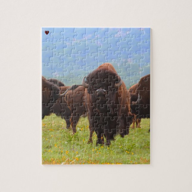 Wild Bison Oklahoma Puzzle (Vertikal)