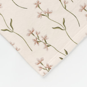Wild Bloom Pattern Fleecedecke