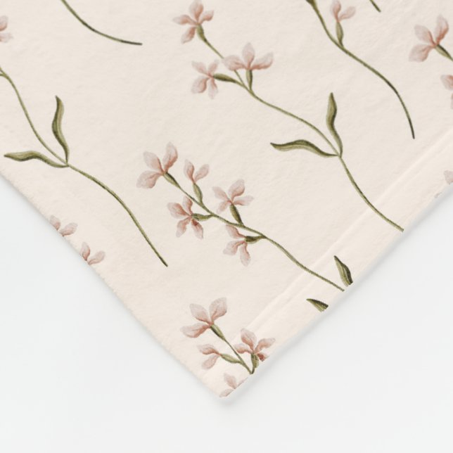 Wild Bloom Pattern Fleecedecke (Ecke)