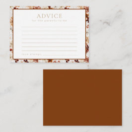 Wild Bloom Rustic Floral Baby Showcard Mitteilungskarte