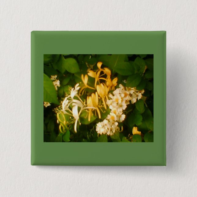 Wild Blooming Rose Honeysuckle Button (Vorderseite)