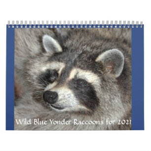 Wild Blue Yonder Raccoons of 2021 Calendar Kalender